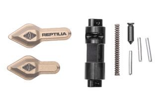 Reptilia aluminum ambidextrous safety selector with FDE anodized finish